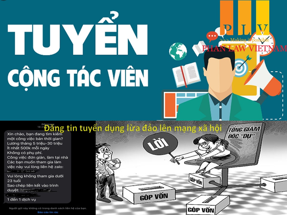  Lừa đảo việc làm thêm trên mạng xã hội: Lợi dụng tâm lý của nhiều người muốn kiếm thêm thu nhập dịp Tết, một số đối tượng áp dụng chiêu lừa đảo tuyển dụng lao động thời vụ, làm việc tại nhà với mức lương hấp dẫn. Do thiếu thông tin và nôn nóng muốn kiếm tiền, nhiều người đã “sập bẫy” để rồi không chỉ mất tiền và thời gian mà còn chịu gánh nặng về tâm lý. Các đối tượng thường nhắm đến nạn nhân là các ‘mẹ bỉm sữa’, học sinh, sinh viên, người lao động có thu nhập trung bình - thấp… có nhu cầu tìm việc làm thêm.