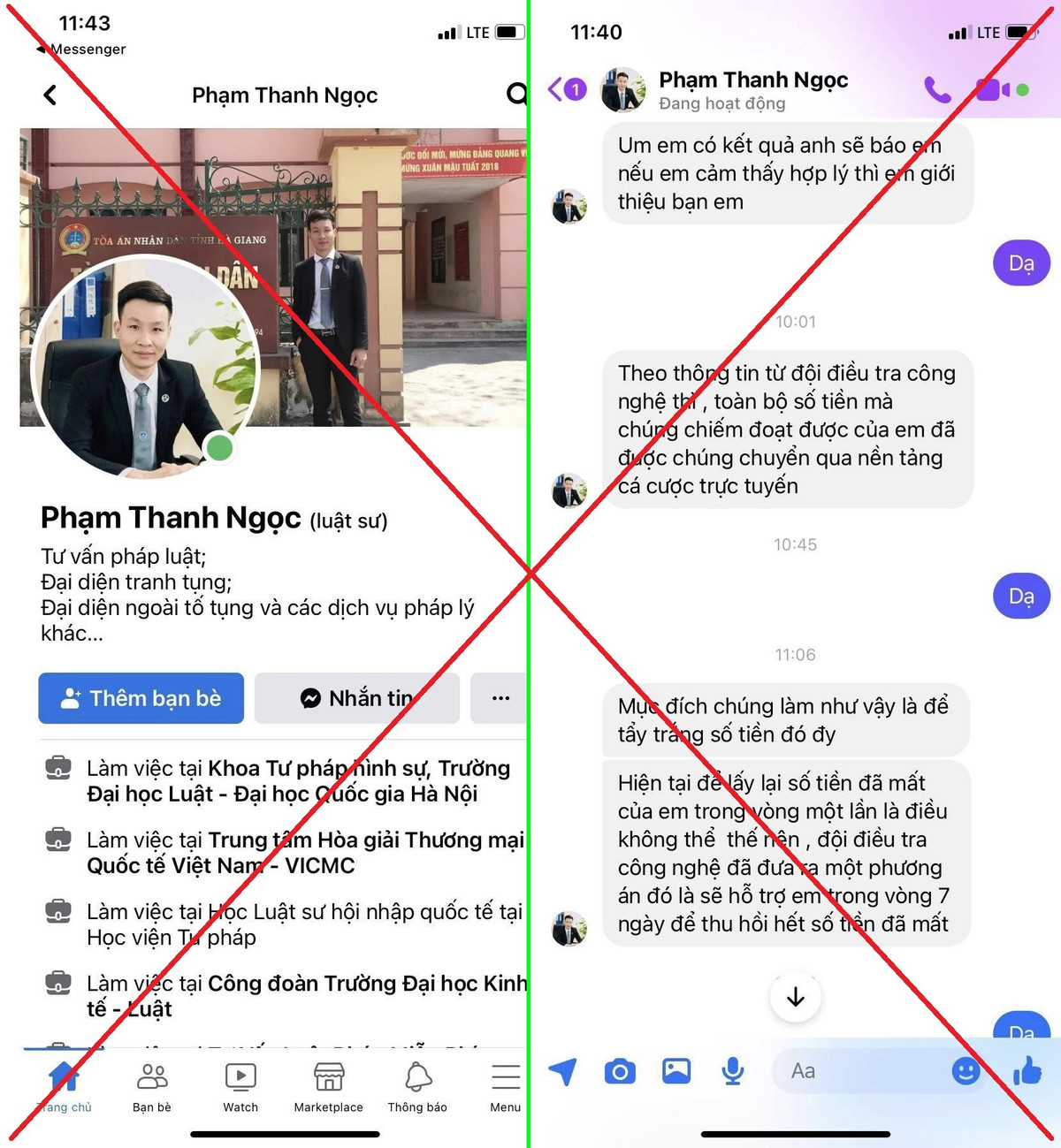 Sau đó, các đối tượng hướng dẫn và yêu cầu nạn nhân đóng phí để hỗ trợ hoặc làm nhiệm vụ để rút tiền treo trên hệ thống khi có người chuyển tiền, các đối tượng thông báo tài khoản ngân hàng bị lỗi và không cho rút tiền về. Cục An toàn thông tin đề nghị người dân, đặc biệt là những nạn nhân của các đối tượng lừa đảo, phải nâng cao cảnh giác. Trường hợp nhận được cuộc gọi nghi ngờ mạo danh, người dân có thể ghi âm cuộc gọi, lưu lại số điện thoại và thông báo kịp thời cho cơ quan công an nơi gần nhất để trình báo vụ việc. Người dân cũng cần thường xuyên cập nhật và nắm bắt thông tin về vấn đề an toàn không gian mạng; luôn cảnh giác với những lời mời chào trên mạng xã hội; tuyệt đối không cung cấp các thông tin cá nhân để tránh bị đánh cắp thông tin sử dụng cho mục đích phi pháp. 