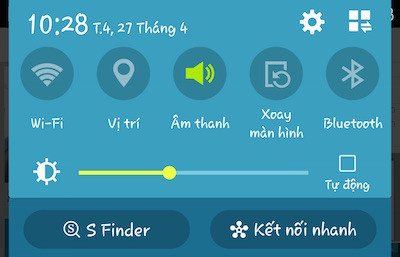 giảm độ sáng cho màn hình điện thoại.