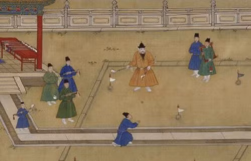 Bích họa về “chủy hoàn” ở tỉnh Sơn Tây. 