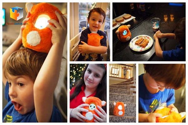 Đồ chơi công nghệ Ubooly: Là sản phẩm được thiết kế cho iPhone và iPod, thiết kế bắt mắt, độc đáo. Đồ chơi này sẽ lắng nghe và đáp trả lại giọng nói của người dùng và nó sẽ ngủ