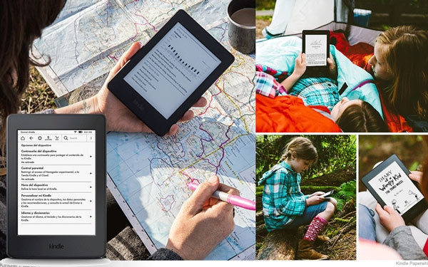 Thiết bị đọc sách điện tử Kindle Fire HD Kids Edition: Là thiết bị đọc sách tối ưu dành cho trẻ em co trọng lượng nhẹ, kích thước màn hình 8 inch đem lại hình ảnh sắc nét, sống động và độ tương phản cao. Nó còn đính kèm hàng ngàn trò chơi, ứng dụng và kho sách đã được chọn lọc cho trẻ em giúp bé cải thiện từ vựng và gia tăng kiến thức