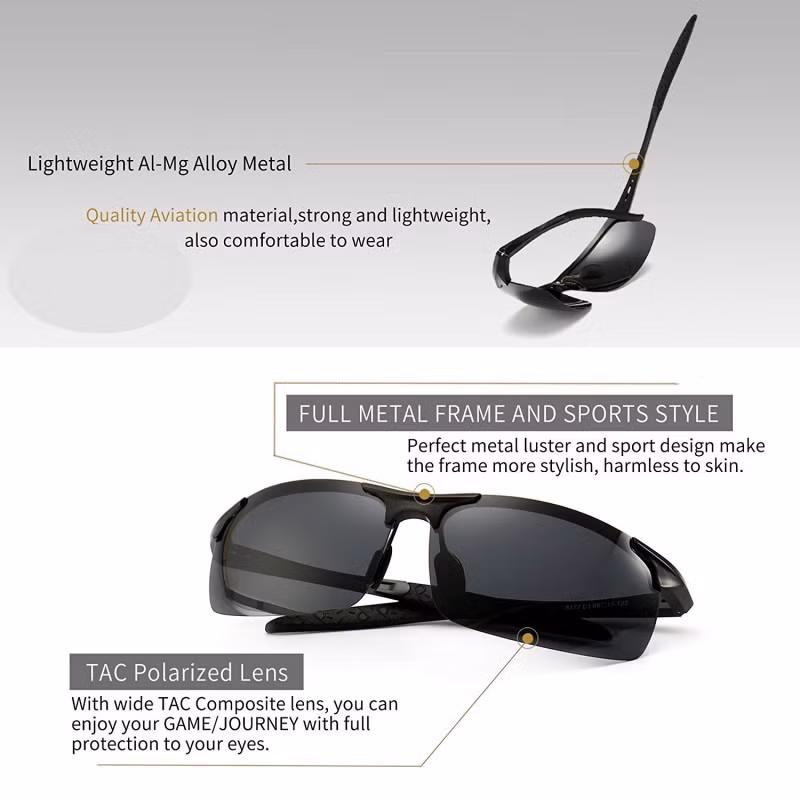 2. SUNGAIT: Mắt kính SUNGAIT có thiết kế phân cực độc quyền, cung cấp khả năng bảo vệ mắt lên đến UV400 cùng công nghệ ngăn ánh sáng chói. Về chất liệu, kính golf SUNGAIT được làm từ một số vật liệu hàng không tốt nhất và chất lượng nhất: kim loại hợp kim Al-Mg nhẹ, mạnh mẽ, bền và tạo cảm giác thoải mái khi đep. Khung kính kim loại chắc chắn với thiết kế thể thao, phù hợp cho những golfer cá tính.