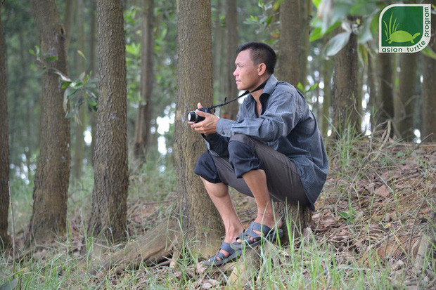 Hình ảnh này cung cấp thêm bằng chứng vững chắc cho thấy, có ít nhất 2 cá thể rùa Hoàn Kiếm sống tại hồ Đồng Mô, Hà Nội