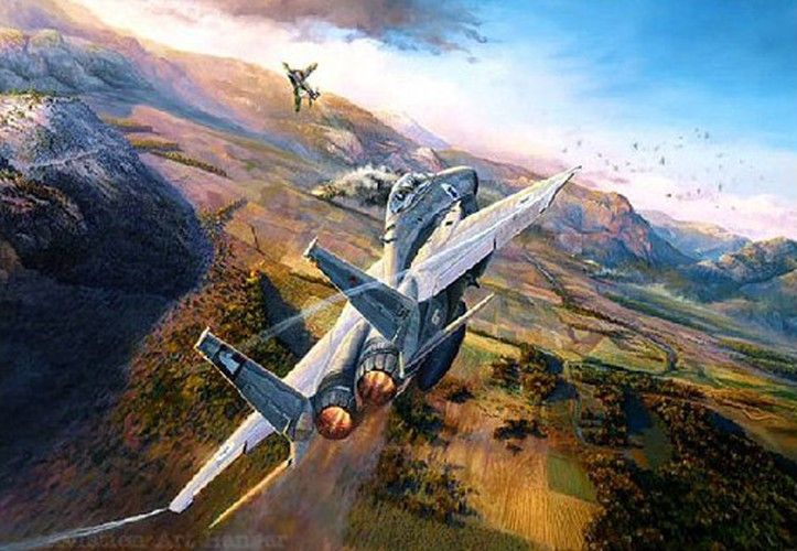 Ngày 9/6/1982, 17 trong số 19 bệ phóng tên lửa của Syria bị Israel phá hủy. Israel không mất chiếc máy bay nào. Sau khi mất tên lửa, Syria cho máy bay xuất kích trả đũa. Tuy nhiên họ lại bị Israel phá hủy thêm 29 máy bay nữa. Sau 1 ngày, Không quân Israel đánh tiếp và phá nốt 2 bệ phóng tên lửa. Không quân Syria gặp các máy bay Israel nhưng họ lại mất tiếp 35 máy bay mà Israel không mất chiếc nào.