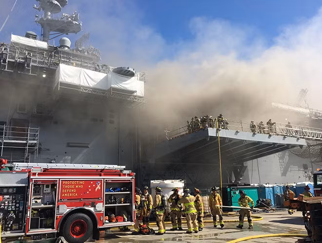 Chiến hạm USS Bonhomme Richard được đặt tên theo bản dịch tiếng Pháp của cụm từ "Richard Khốn khổ", bút danh của cựu Tổng thống Mỹ Benjamin Franklin.