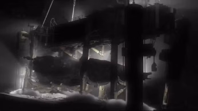 Sau ba tuần, Glomar bắt đầu nâng tàu ngầm K-129 khỏi đáy biển. Giờ phút nó được nâng lên khỏi mặt nước khiến thủy thủ con tàu không khỏi phấn khích. Thế nhưng, có thể do nằm dưới đáy biển lâu ngày, cũng như chịu ảnh hưởng sau tai nạn khiến kết cấu con tàu không còn vững chắc, 2/3 con tàu sau đó bị gãy rơi và rơi trở lại đáy biển.