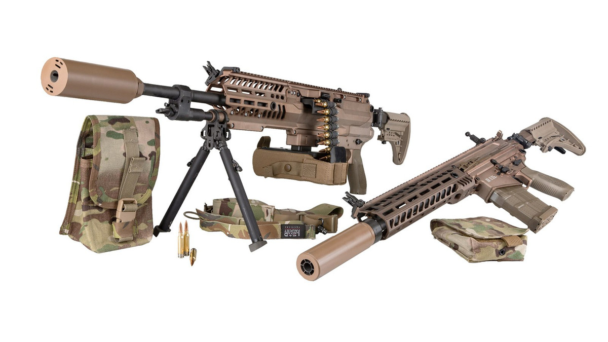 Một trong những vấn đề có tính cách mạng đó là chương trình NGSW sẽ sử dụng cỡ đạn trung gian đường kính 6,8 mm, có đường đạn siêu việt so với đạn tiêu chuẩn 5,56 mm hiện đang sử dụng cho súng trường tấn công M16/M4 và đạn 7,62x51 cho súng máy. Ảnh: NGSW vũ khí bộ binh tương lai - Nguồn: Nationalinterest