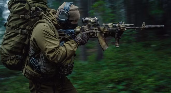 Hiện nay, quân đội các nước trên thế giới đang đẩy nhanh tiến trình hiện đại hóa vũ khí trang bị (VKTB) cho người lính bộ binh, trong đó tập trung vào cải tiến và hiện đại hóa các loại súng hiện có; phát triển các mẫu súng mới, chủ yếu là súng trường tấn công. Ảnh: Ratnik - trang bị người lính tương lai của quân đội Nga - Nguồn: Wikipedia.