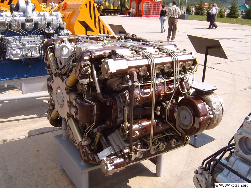 Động cơ được thiết kế giành cho T-14 là loại động cơ diesel tăng áp A-85-3/12H360, được phát triển bởi Nhà máy chế tạo máy kéo Chelyabinsk; các xi-lanh của động cơ được bố trí hình chữ X, một thiết kế trước kia chỉ giành cho các loại máy bay sử dụng động cơ pit-tông.