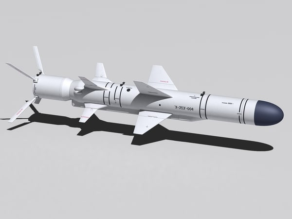 Đây là loại tên lửa thuộc nhóm các tên lửa chống hạm vô cùng phổ biến trên thế giới như Harpoon của Mỹ, Sea Eagle của Anh, Exocet của Pháp,… với khả năng tấn công mục tiêu ở tầm xa ngoài đường chân trời, trần bay cực thấp để tối giảm thời gian bọc lộ trước phương tiện trinh sát, radar phát hiện mục tiêu cũng như các hệ thống phòng thủ tàu. Ảnh: Đồ họa 3D của tên lửa Kh-35E.