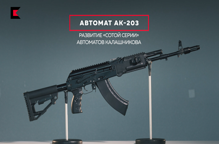 Súng trường tiến công AK-203 là mẫu xuất khẩu mới nhất của gia đình AK hiện tại, bao gồm các cỡ nòng: 5,45 mm; 5,56 mm và 7,62 mm. Phiên bản AK-203 mà Ấn Độ đặt mua có cỡ nòng 7,62 mm.