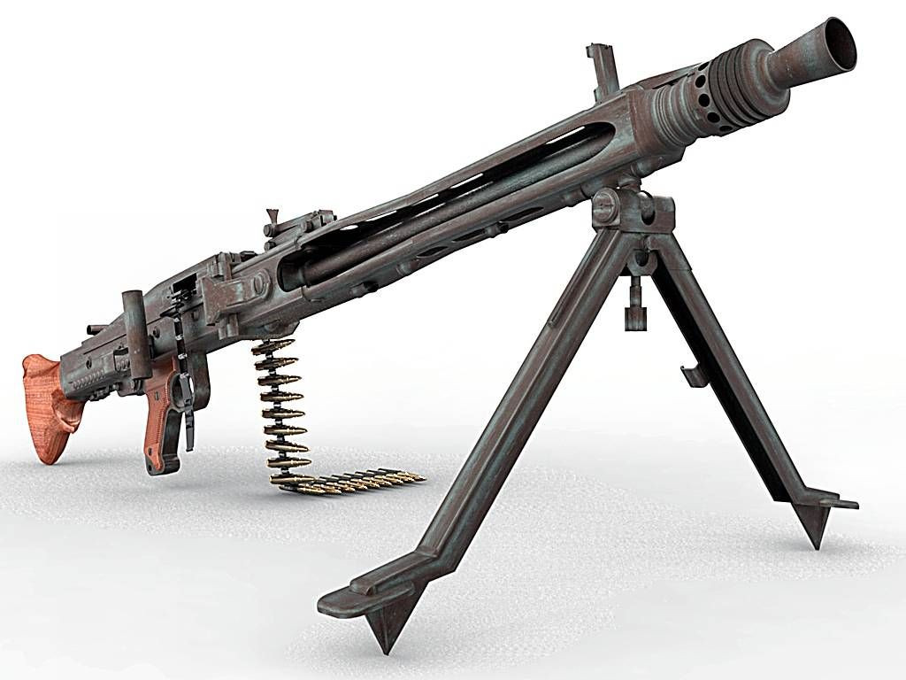 Trong lĩnh vực súng máy hạng nhẹ, khẩu súng máy MG34 (sau này là MG42) là loại súng máy đa năng hạng nhẹ, nạp đạn bằng dây đạn sắt đầu tiên; MG34 có một số tính năng khiến nó trở thành một khẩu súng máy mang tính cách mạng, đó là có thể thay nòng nhanh chóng trong điều kiện chiến đấu, tốc độ bắn đến 800-900 phát/phút. Ảnh: Súng máy MG34 là mẫu súng máy có tính cách mạng - Nguồn: Wikipedia.