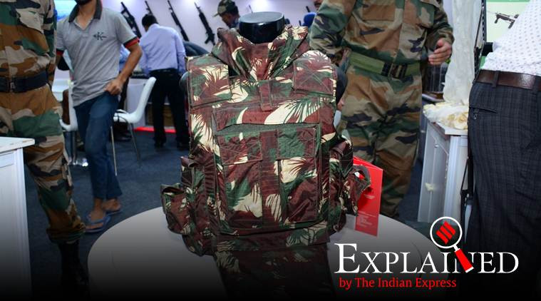 Các quan chức của Cơ quan Nghiên cứu và Phát triển quốc phòng Ấn Độ tuyên bố rằng, áo giáp BARC được làm bằng sợi polyethylene phân tử cao và nên có độ bền cao. Ảnh: Áo giáp BARC tại Triển lãm Quốc tế ở New Delhi năm 2019 - Nguồn: DNA India
