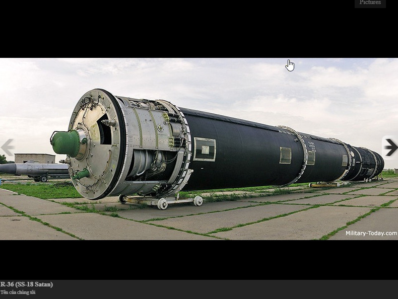 Sau khi Liên Xô tan rã, Ukraine đã được thừa hưởng nhiều vũ khí và và các cơ sở nghiên cứu, cũng như nhà máy sản xuất máy bay và tên lửa do Liên Xô để lại, vì những lợi thế địa lý vốn có của nó; trong đó có tài liệu tên lửa đạn đạo liên lục địa R-36M và Cục thiết kế Yuzhnoye. Ảnh: ICBM R-36M - Nguồn: Military today.