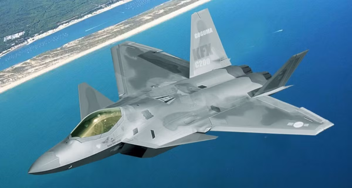 Dự kiến việc phát triển máy bay chiến đấu KF-X sẽ chính thức hoàn thành vào năm 2026. Tháng 10/2019, DAPA đã ký thỏa thuận với Tập đoàn KAI chế tạo nguyên mẫu khí động đầu tiên của máy bay KF-X. Ảnh: Đồ họa máy bay chiến đấu KF-X - Nguồn: KAI