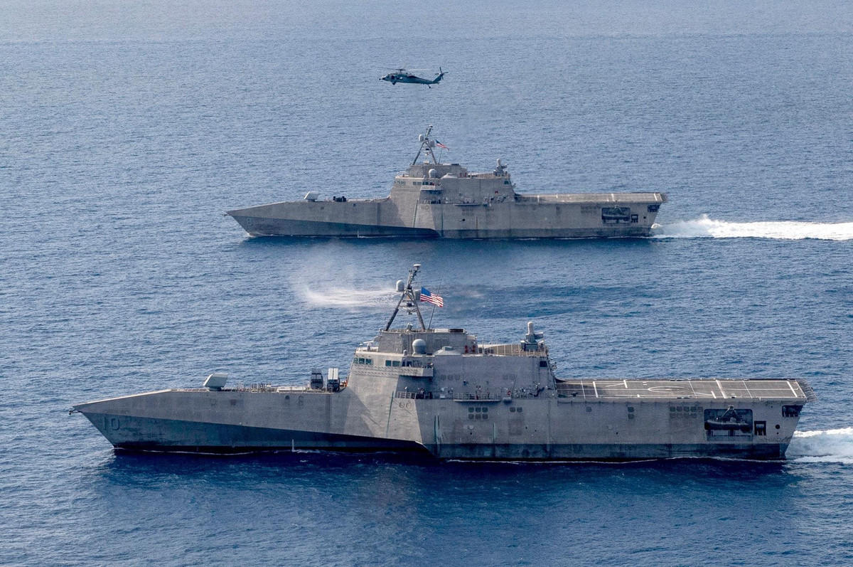 Đây là lần thứ hai một tàu chiến ven bờ (LCS) của Hoa Kỳ hiện diện ở khu vực này sau lần đầu tiên vào ngày 7/5 vừa qua, tàu USS Montgomery (LCS 8) di chuyển cùng tàu USNS Cesar Chaves (T-AKE 14) vào ngày 7-5 để hỗ trợ tự do hàng hải và hàng không.