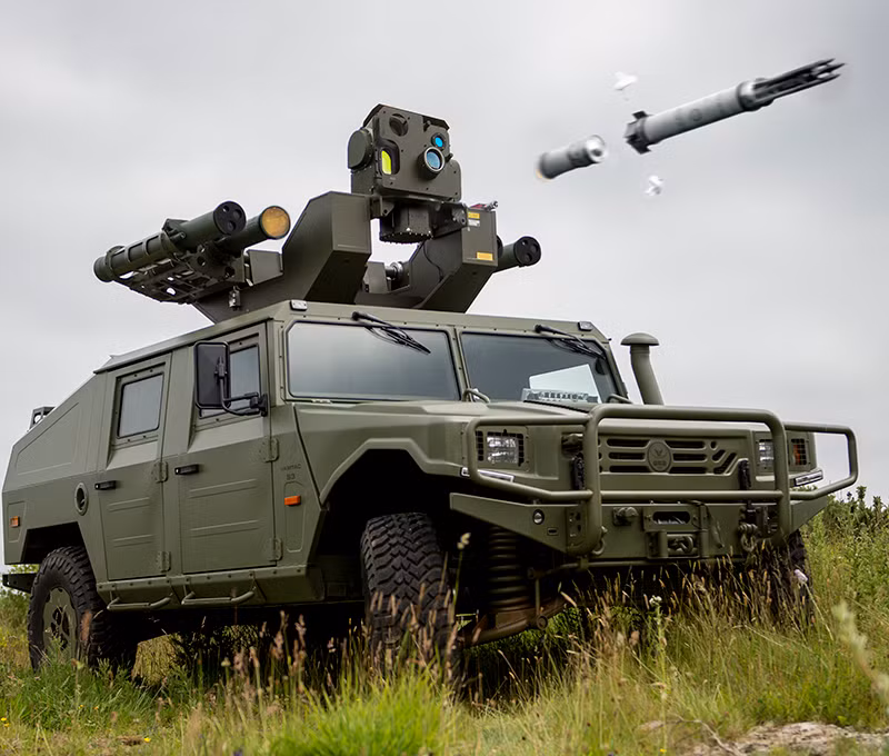 Cùng với việc mua sắm tên lửa không đối không, Indonesia cũng đang tăng cường khả năng phòng không bằng cách mua sắm các hệ thống phòng không cơ động hiện đại. Ảnh: Hệ thống phòng không Rapid Ranger mà Indonesia đã trang bị. Nguồn: Bmpd.