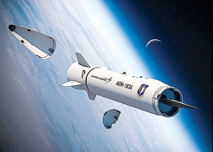 Tên lửa AGM-183 được Tổng thống Trump gọi là "Siêu tên lửa" của Mỹ, trong cuộc cạnh tranh vũ khí siêu thanh đang diễn ra giữa Mỹ, Nga và Trung Quốc, AGM-183 được hy vọng là sẽ khôi phục ưu thế của Mỹ trong lĩnh vực này. Ảnh: Đồ họa phóng tên lửa AGM-183 - Nguồn: Lockheed Martin