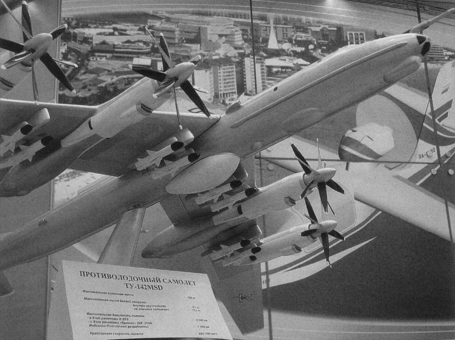 Đặc biệt, theo thiết kế, Tu-142 có khả năng triển khai đến 8 tên lửa hành trình chống hạm X-35U (hay nó có tên phổ biến là Kh-35 Uran mà VN có sử dụng) có tầm bắn đến 260km.