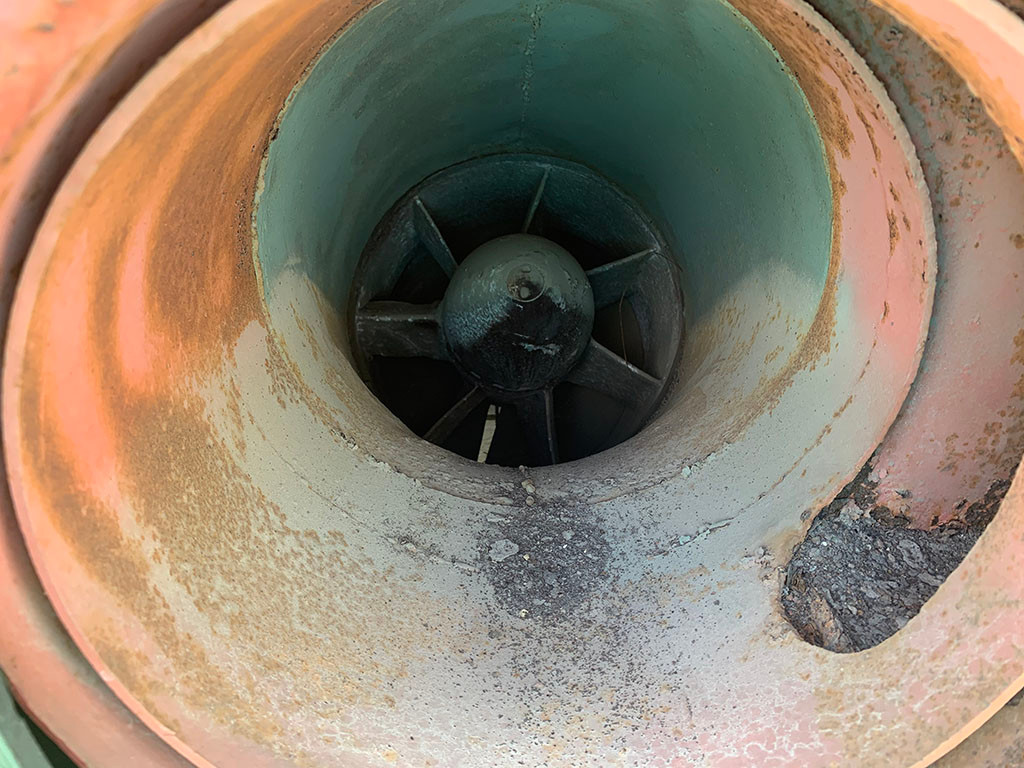 Cơ cấu bên trong hệ thống đẩy water-jet của K63-85.