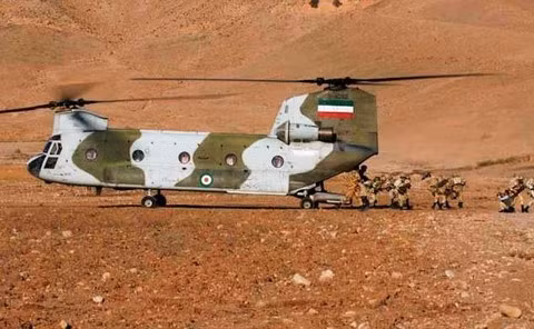 Sau chiến tranh Việt Nam, một số nước đã nhận thấy tính hiệu quả cũng như tiết kiệm của mìn chống trực thăng và đã bắt tay vào chế tạo một số loại. Ảnh: Binh sĩ Iran đổ bộ từ trực thăng CH-47