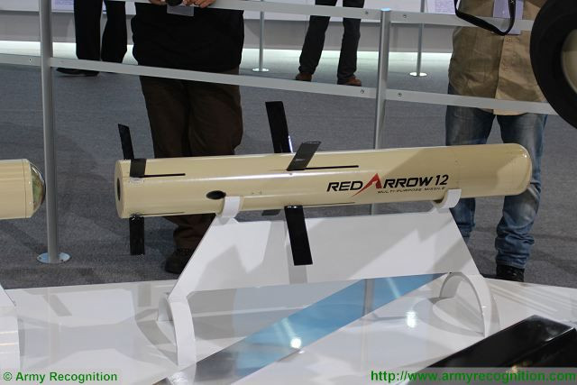 Xuất hiện lần đầu vào tháng 7/2014, tại triển lãm quốc phòng Eurosatory (Pháp), dù chỉ là mô hình, nhưng tên lửa chống tăng Hồng Tiễn-12 đã gây sự chú ý, vì đây là loại tên lửa chống tăng thế hệ thứ ba đầu tiên của Trung Quốc. Sau đó, HJ-12 liên tục được trưng bày tại nhiều triển lãm khác nhau.