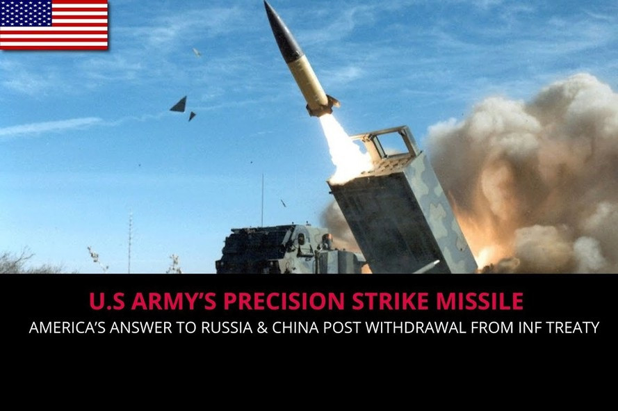 Dù vẫn đang ở giai đoạn nguyên mẫu, nhưng những tính năng cơ bản của thế hệ tên lửa PrSM đã được xác định. Tên lửa sử dụng nhiên liệu rắn, cơ cấu cánh lái gấp gọn trong thân và kích thước tổng thể tương đương ATACMS để phù hợp với phương tiện chuyên chở cũ. Ảnh: Hệ thống tên lửa ATACMS – Nguồn: Sina