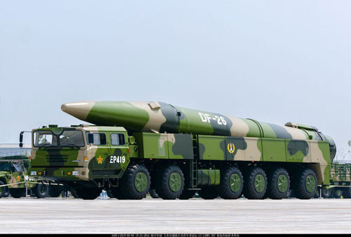 Trong những năm vừa qua, với việc tăng nhanh ngân sách quốc phòng luôn ở mức đầu thế giới, Trung Quốc đã mạnh tay đầu tư phát triển các hệ thống tên lửa đạn đạo; theo đánh giá của IISS, hiện Trung Quốc đang sở hữu số tên lửa đạn đạo tầm ngắn và tầm trung lớn nhất thế giới, với khoảng 2.200 tên lửa nằm trong giới hạn của INF.