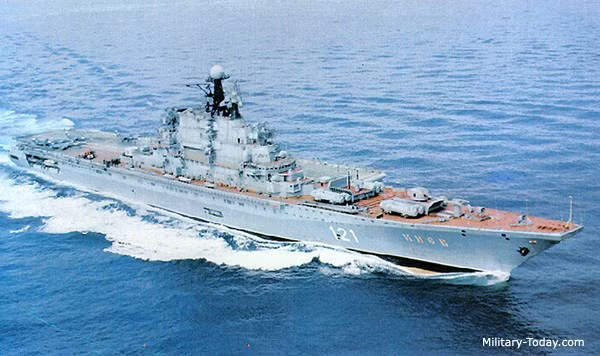 Chiếc tàu sân bay đầu tiên mang tên Kiev được đưa vào hoạt động năm 1975, chiếc Minsk đưa vào biên chế năm 1978, chiếc Novorossiysk đưa vào biên chế năm 1982, chiếc cuối cùng mang tên Baku (sau đổi thành Đô đốc Gorshkov) được đưa vào biên chế năm 1987. Ảnh: Chiếc tàu sân bay Kiev khi còn đang hoạt động. Nguồn: Military Today.