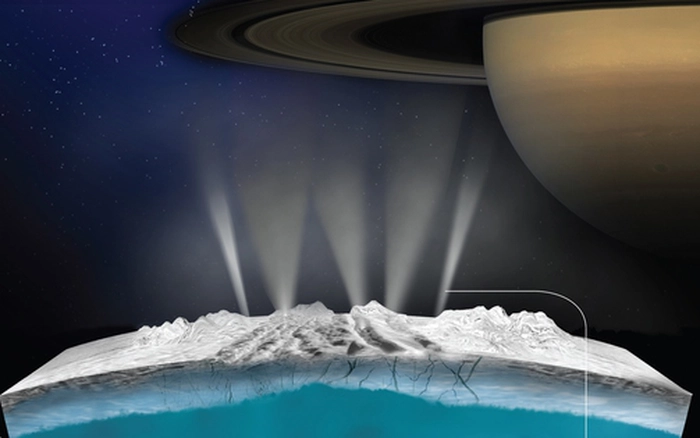 Cũng theo một nghiên cứu mới đây, đại dương trên vệ tinh Enceladus của Sao Thổ chứa hầu hết thành phần cần thiết cho sự sống.