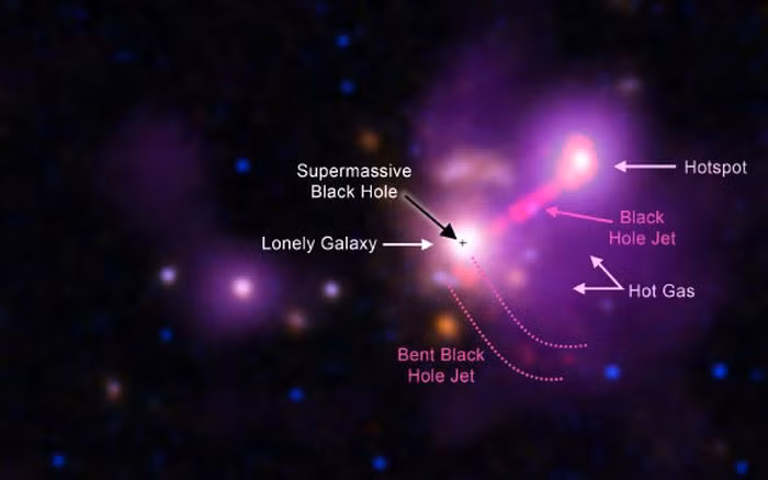 Thiên hà 3C 297 được coi là thiên hà đơn độc nhất vũ trụ, nằm cách trái đất khoảng 9,2 tỷ năm ánh sáng.