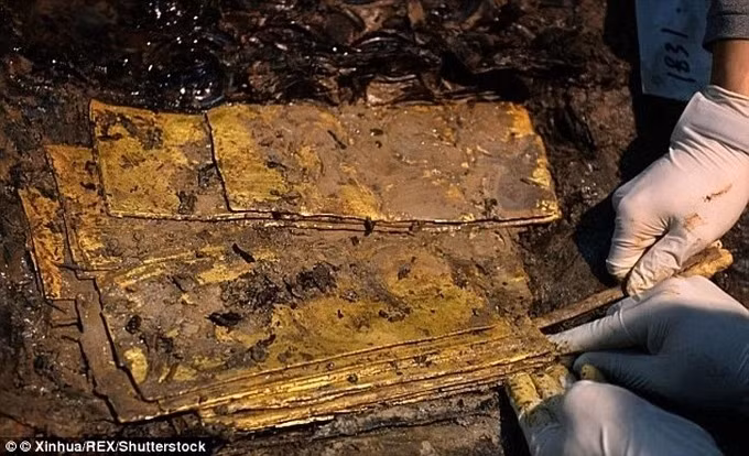 Những đồ vật này cùng các vật tạo tác bằng đồng, vàng, ngọc, cho thấy Lưu Hạ không bị đối xử như thường dân sau khi qua đời.