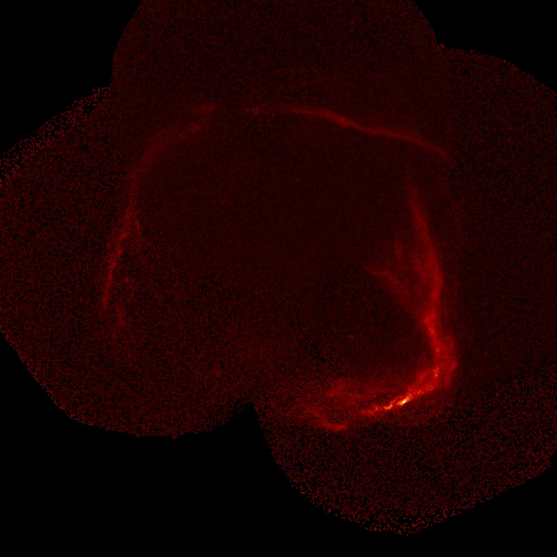 Hình ảnh chụp được bóng ma màu đỏ máu ma quái đã hé lộ nhiều chi tiết về nguồn gốc và quá trình phát triển của nó trong gần 2 thiên niên kỷ qua.