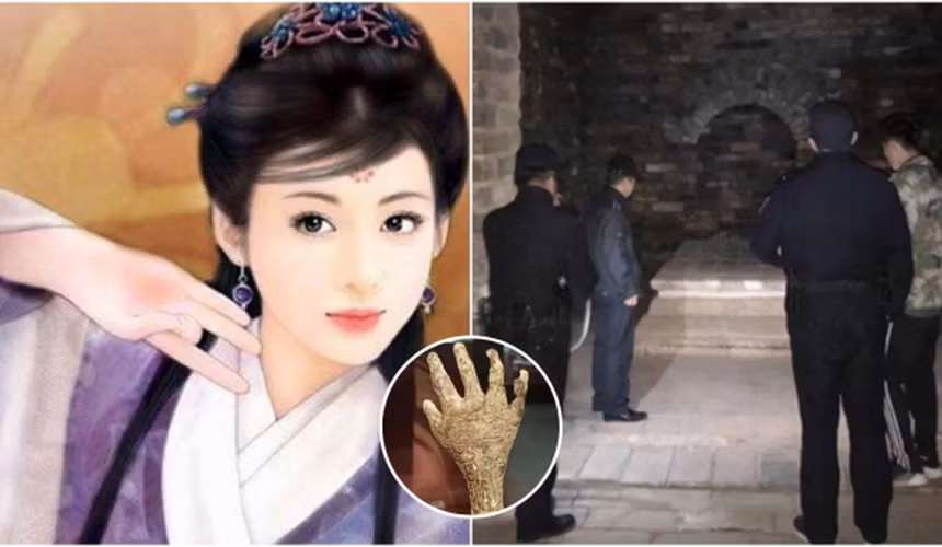 Nơi sâu nhất trong lăng mộ là nơi đặt cỗ quan tài bằng đá chứa thi hài công chúa Vĩnh Thái. Các chuyên gia phát hiện phiến đá trên đỉnh quan tài có dấu hiệu bị xê dịch.