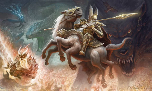 Mặc dù được sùng bái trong các tộc người German, Odin không phải vị thần duy nhất được thờ phụng. Có nhiều ý kiến cho rằng mặc dù Odin có thể được một số dân tộc Bắc Âu tôn thờ, vị thần này vẫn không nổi tiếng bằng con trai mình, Thor.