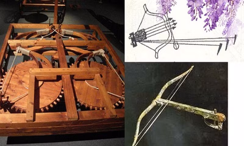 Đáng chú ý là bẫy ám khí được bố trí trong lăng mộ của Tần Thủy Hoàng. Người ta thiết kế bẫy nỏ tự động có khả năng sát thương cao.