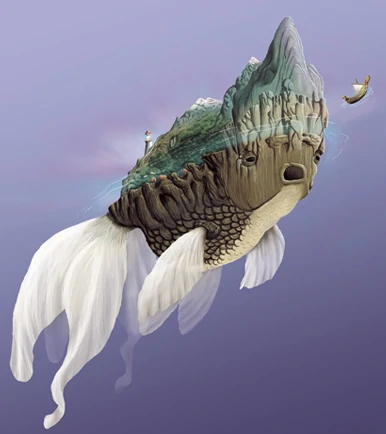 Con cá voi khổng lồ nôn ra thức ăn để thu hút nhiều con mồi hơn, há miệng chờ chúng bơi vào và nuốt chửng tất cả. Giống như hafgufa, cá voi cũng có thể nôn thức ăn đã nhai để hấp dẫn con mồi.