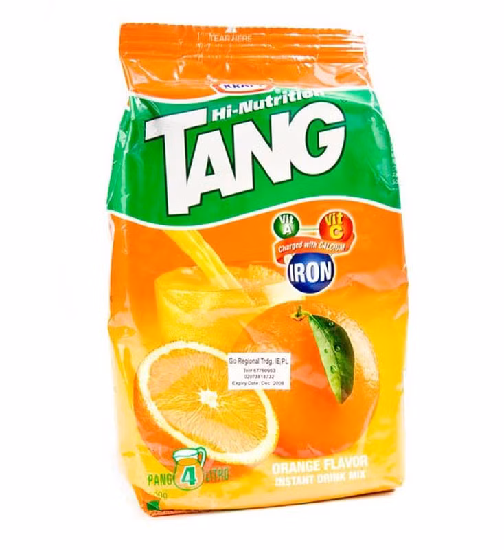 5. Nước cam bột Tang: Loại bột này không chỉ được sử dụng ở khắp mọi nơi trên Trái đất mà các phi hành gia cũng rất thích nhé.