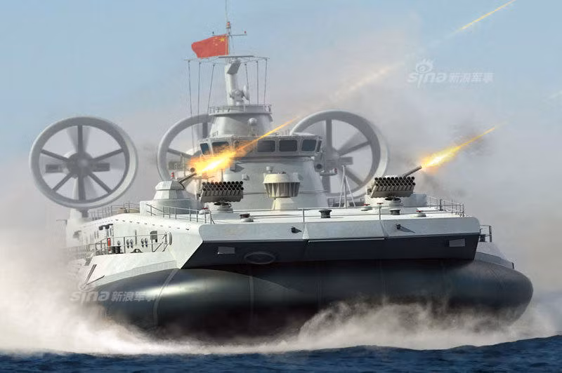 Tàu được trang bị 4 hệ thống tên lửa phòng không tầm thấp, hai pháo cao tốc AK-630 (Trung Quốc dùng phiên bản sao chép) và 2x24 ống phóng rocket 140 mm. Tàu có sức chứa tối đa khoảng 500 lính với đầy đủ trang thiết bị hoặc 8 xe thiết giáp cỡ lớn cùng toàn bộ kíp lái. Nguồn ảnh: Sina.