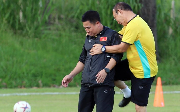 Thân thiện và thoải mái là những gì người ta thấy ở HLV Park Hang Seo