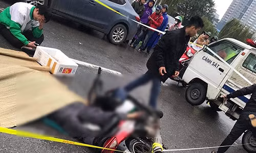 Nguoi di xe may dap dau xuong duong tu vong sau va cham-Hinh-2
