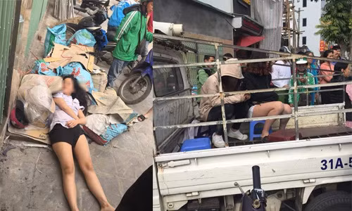 Hiện trường vụ việc.