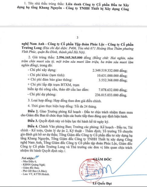 Hồ sơ công ty Nam Anh trúng nhiều gói thầu ở Quảng Ngãi - Hình 3 Ho so cong ty Nam Anh trung nhieu goi thau o Quang Ngai-Hinh-3