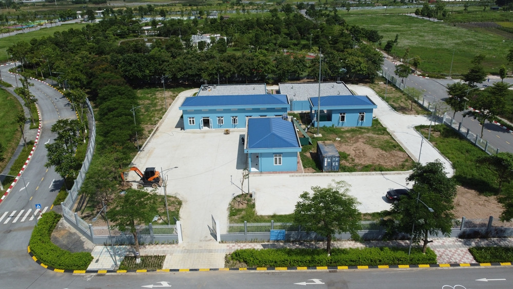 Khu vực trạm bơm tăng áp được HUD xây dựng khi chưa có giấy phép xây dựng của cơ quan có thẩm quyền (công trình khởi công xây dựng năm 2022 do vậy không thuộc đối tượng miễn phép xây dựng).