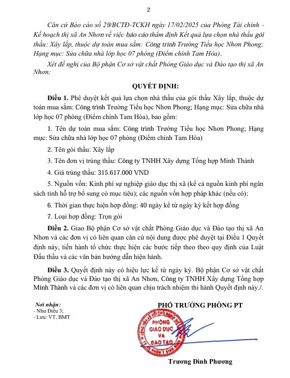 Binh Dinh: Cty Minh Thanh 1 ngay trung 2 goi thau tai Phong GD&DT An Nhon-Hinh-2