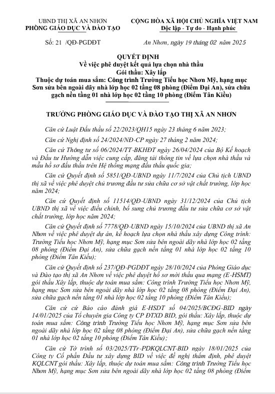 Binh Dinh: Cty Minh Thanh 1 ngay trung 2 goi thau tai Phong GD&DT An Nhon-Hinh-3