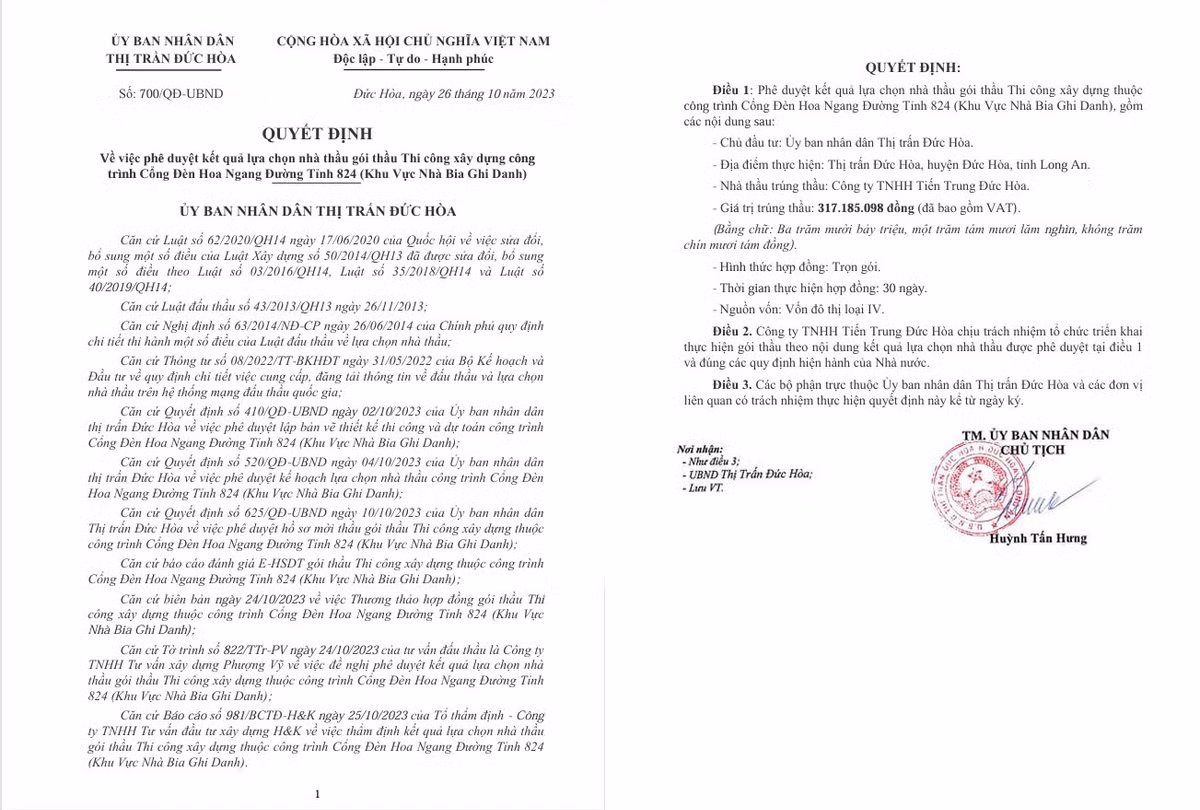 Long An: Chi minh Cty Tien Trung Duc Hoa du goi thau thi cong bang Led truyen thong-Hinh-3