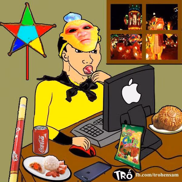 Bầu bạn với máy vi tính hết mùa này sang mùa khác. Ảnh: FB