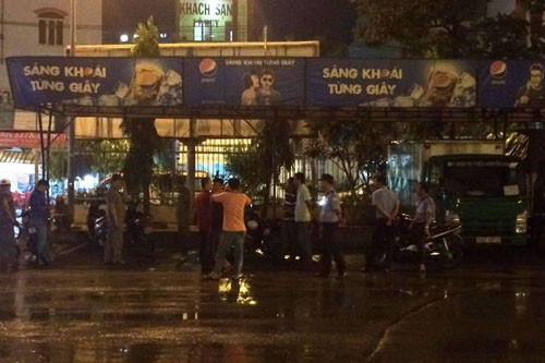 BXMĐ, nơi đối tượng có biệt danh "Lý Thông" nổ súng gây hỗn loạn.